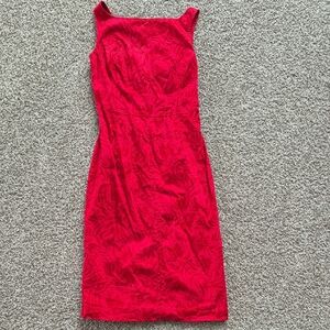 Express Vibrant Red Midi Dress
